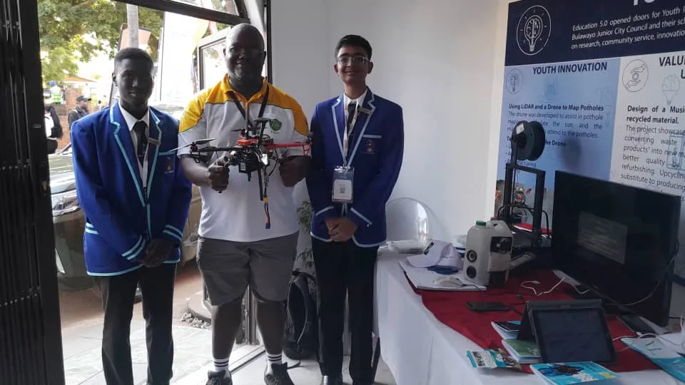 ZITF display showing the drone at the Bulawayo City Council stand